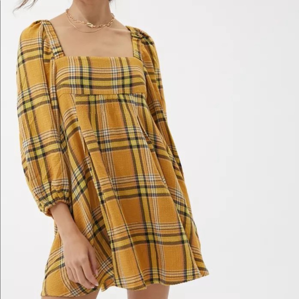 UO Puff Sleeve Dress